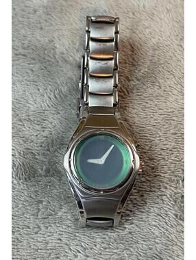 Fossil Kaleido Watch Womens Stainless Steel Green Floral Dial L12417 ( Repair )